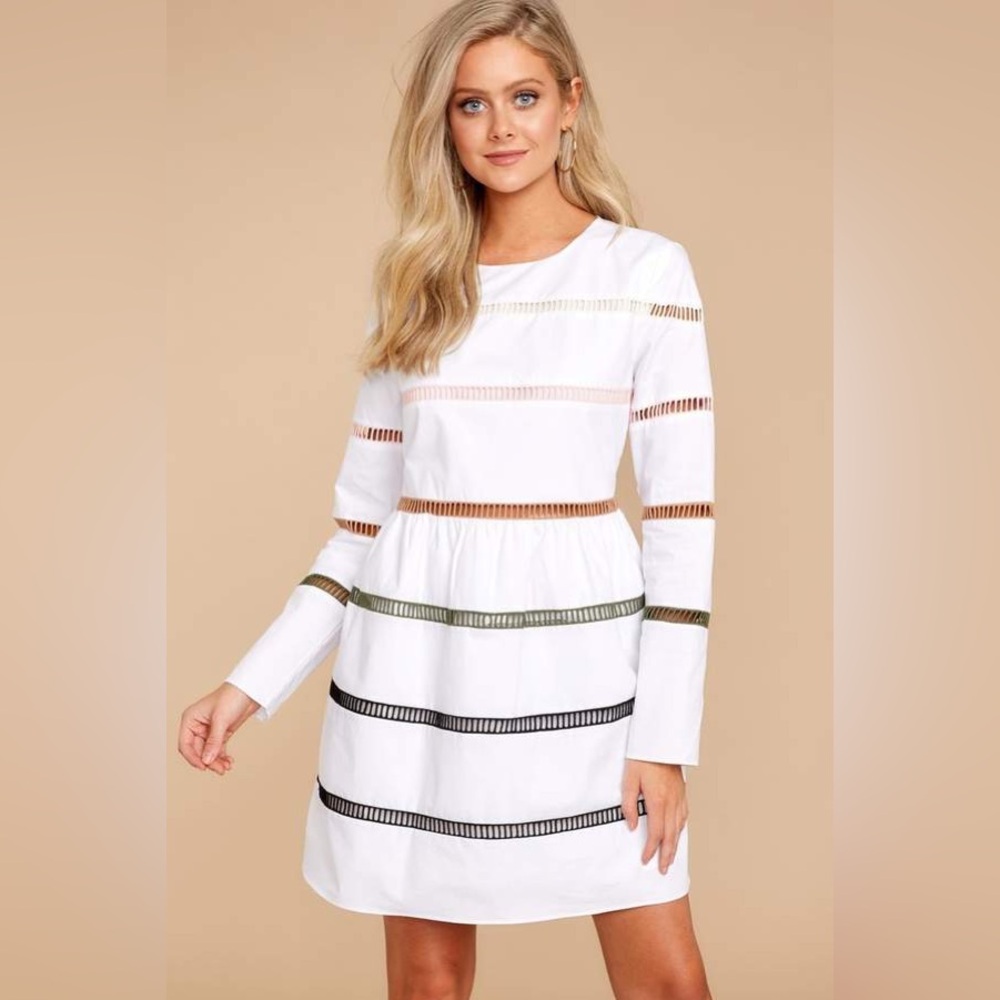 Shopbop ENGLISH FACTORY A-Line Striped Dress